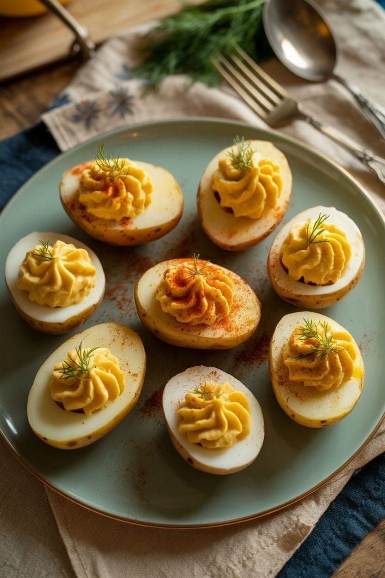 These Vegan Deviled Potatoes Use a 1950s Trick (Without the Eggs)